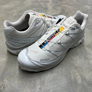 Salomon XT-6 Men's Size 12 White Lunar Rock 412529 - New with Defects